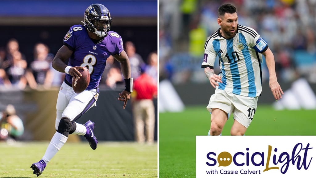 Lamar Jackson Gives Messi Props, Ravens React to Wild World Cup