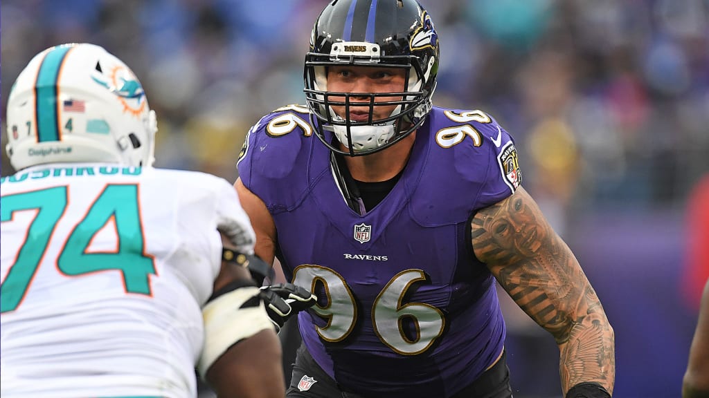 Baltimore Ravens defensive end Brent Urban (97) in action against the New  York Jets during an NFL football game, Sunday, Sep.11, 2022, in East  Rutherford, N.J.. (AP Photo/Rich Schultz Stock Photo - Alamy