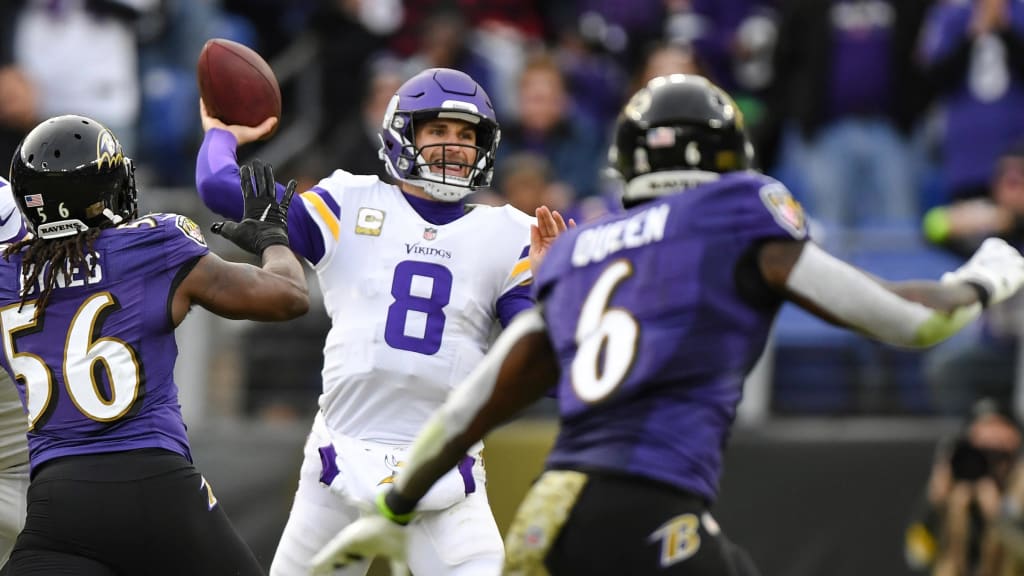 Ray Lewis of the Baltimore Ravens paces the sidelines in a game