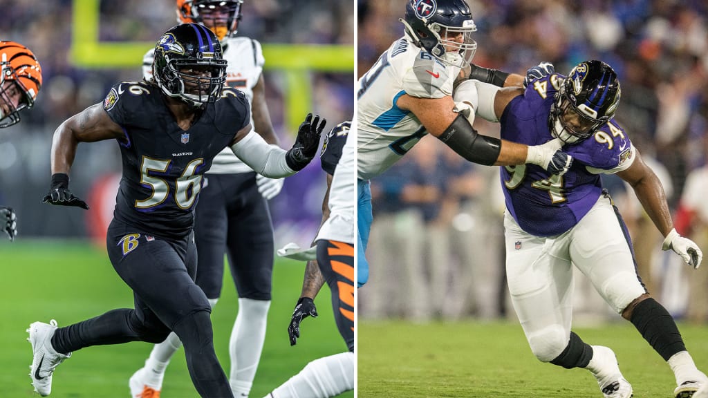 Baltimore Ravens defensive end Brent Urban weaves through traffic to sack  Pittsburgh Steelers rookie quarterback Kenny Pickett