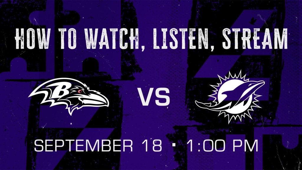 Ravens vs. Dolphins: How to watch, listen, and stream