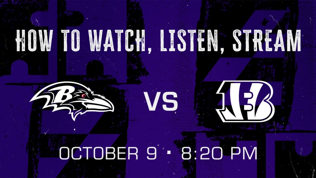 How to Watch, Listen, Live Stream Ravens vs. Bengals Week 5 2022