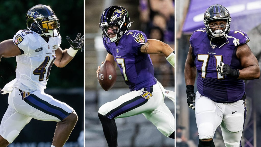 Ravens sign three players to practice squad, release one