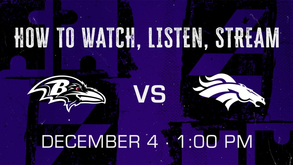 Ravens vs. Broncos: How to watch, listen, and stream