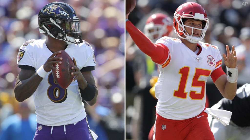 Patrick Mahomes outplays Lamar Jackson to lead Chiefs past Ravens - Los  Angeles Times