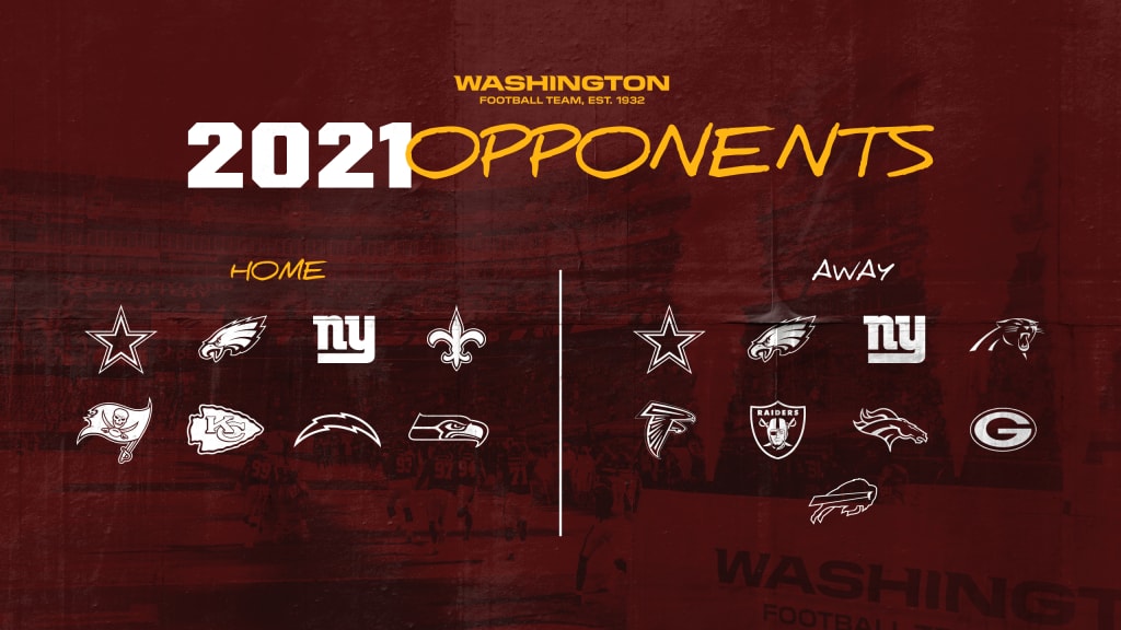 washington redskins home schedule