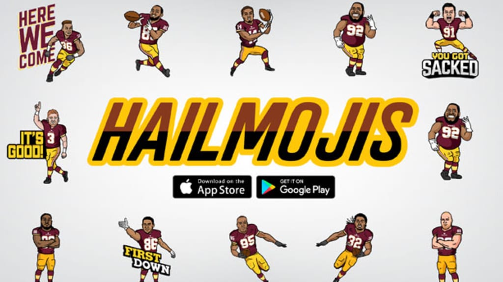 Make Sure To Download 'Hailmojis' On The Redskins Mobile App