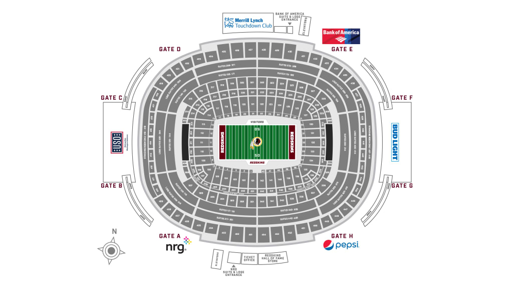 Fedex Field Seating Chart Row Numbers