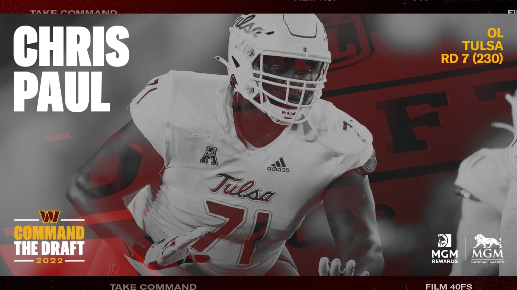 Commanders select Christian Holmes with No. 240 overall pick