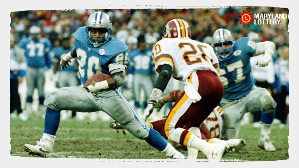 1992 DETROIT LIONS SCHEDULE BARRY SANDERS ON FRONT