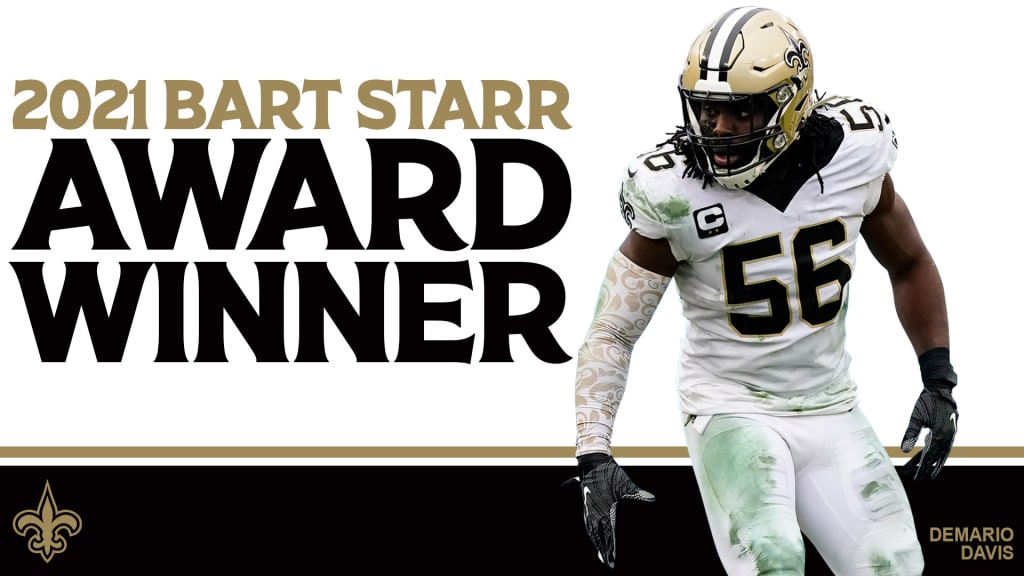 Saints LB Demario Davis selected for 2021 Bart Starr Award