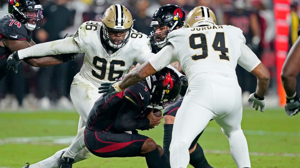 New Orleans, USA. August 13, 2023: New Orleans Saints Head Dennis Allen  encourages his players as they come off the field during NFL pre-season game  action between the New Orleans Saints and