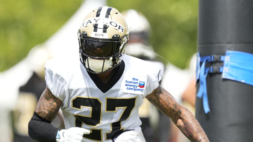 New Orleans Saints cornerback Alontae Taylor (27) during an NFL football  game against the Los Angeles Rams, Sunday, Nov. 20, 2022, in New Orleans.  (AP Photo/Tyler Kaufman Stock Photo - Alamy