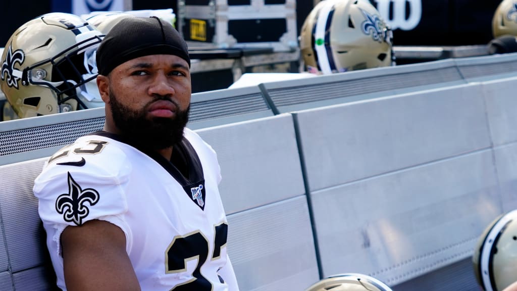 New Orleans, USA. 29th Oct, 2017. New Orleans Saints cornerback Marshon  Lattimore (23) looks on during the game between the Chicago Bears and the  New Orleans Saints at the Mercedes-Benz Superdome in