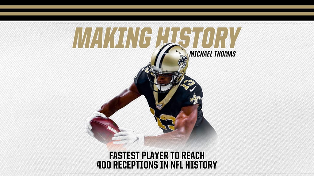 New Orleans Saints - Michael Thomas becomes the fastest player in NFL  history to reach 500 receptions (69th career game) 