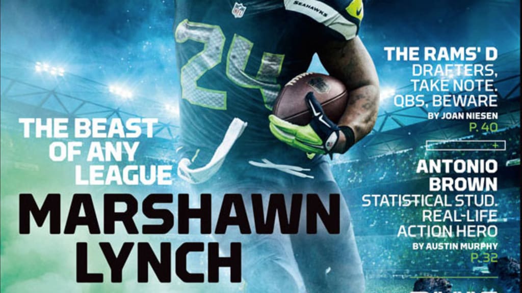 Player Football NFL Seattle Seahawks Player Marshawn Lynch Marshawnlynch  Marshawn Lynch Marshawnterr Poster