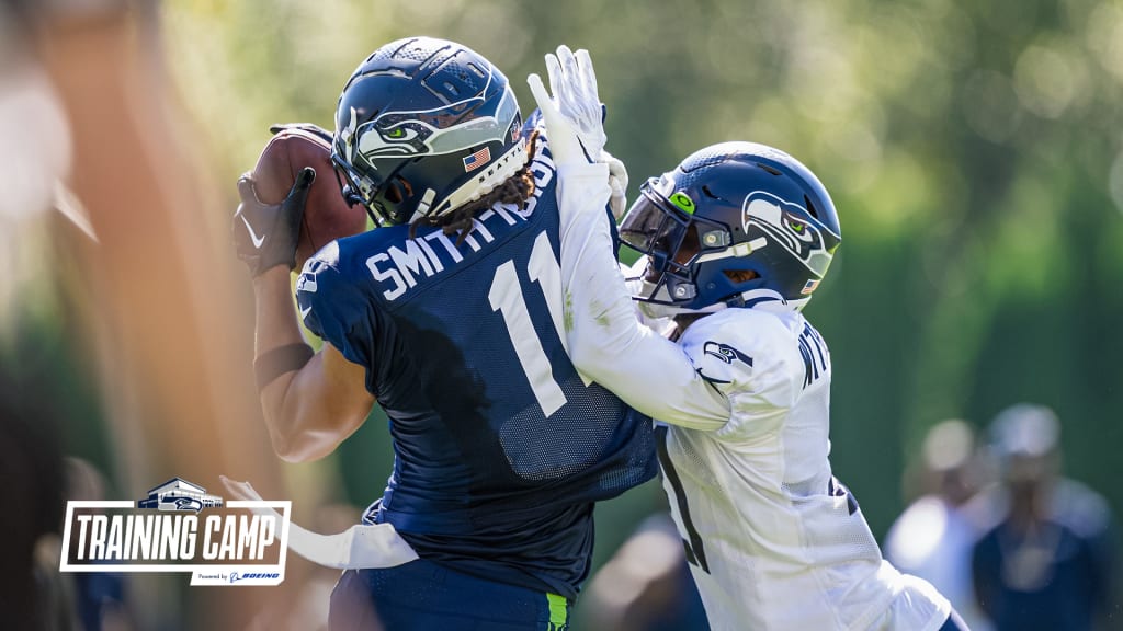 Undrafted rookie Jake Bobo star of Geno Smith, Seahawks camp