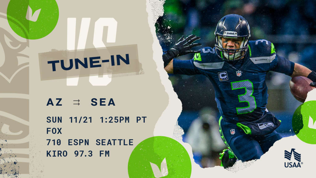 Seahawks at Cardinals: How To Watch, Listen And Live Stream On November 6