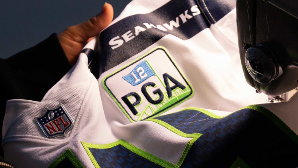 seahawks jersey with pga patch