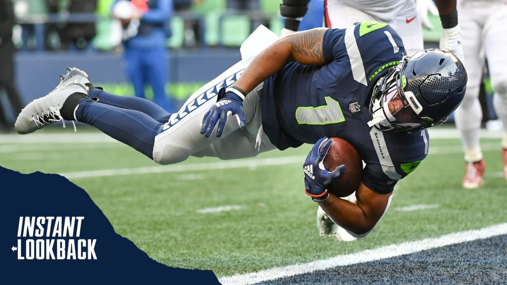 Rookie Seattle Seahawks wide receiver D'Wayne Eskridge (1) stands on the  field during NFL football practice Wednesday, July 28, 2021, in Renton,  Wash. (AP Photo/Ted S. Warren Stock Photo - Alamy