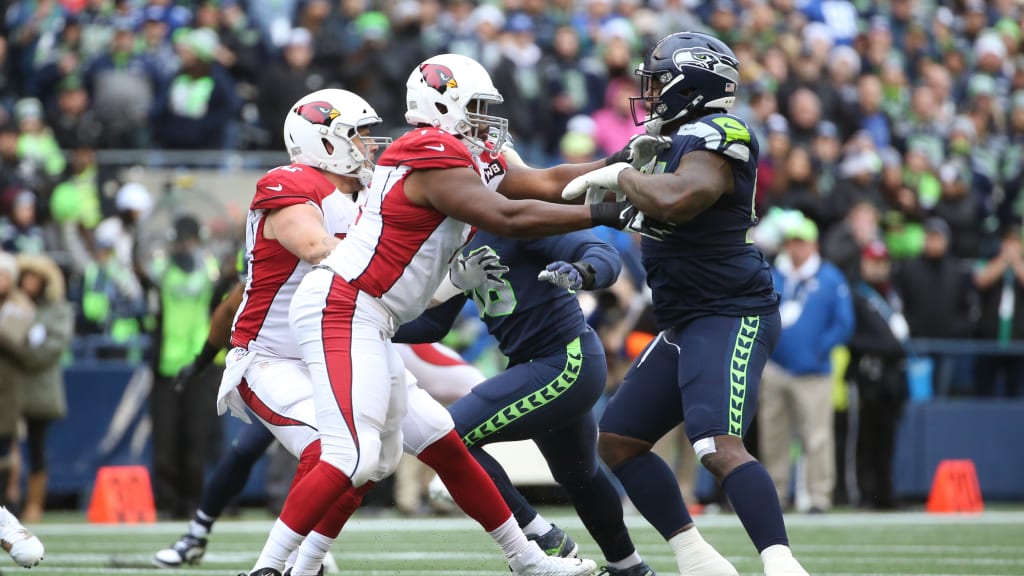 November 21, 2021: Arizona Cardinals safety Budda Baker (3) looks at his  opponents during warm up before a game between the Arizona Cardinals and  Seattle Seahawks at Lumen Field in Seattle, WA.