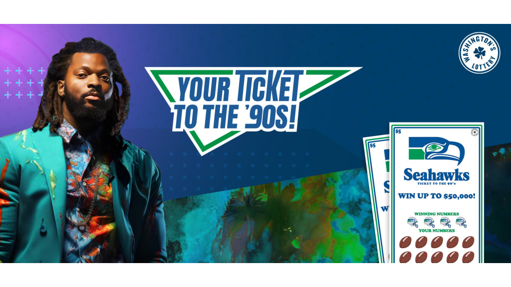 Washington's Lottery Debuts New 'Ticket To The 90s' Throwback Seahawks  Scratch Game