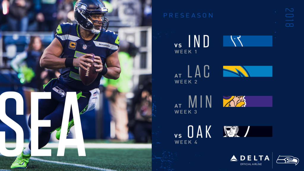 Seattle Seahawks 2018 Preseason Schedule