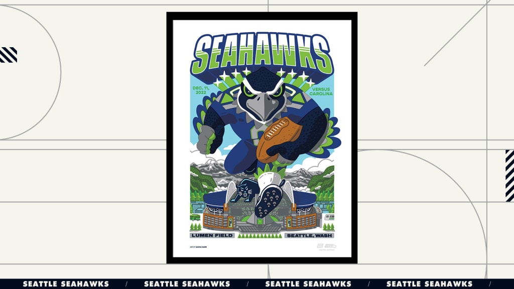 Seahawks Game Day Poster Mirror Paper Variant — SASHA BARR