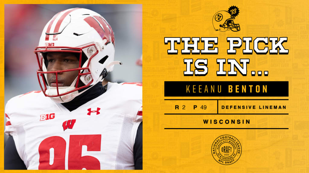 Steelers Select Big Defensive Lineman, Keeanu Benton With The 49th Overall  Pick In the 2023 NFL Draft