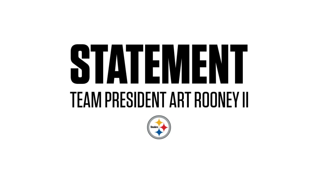 Steelers president Art Rooney II releases a statement on the