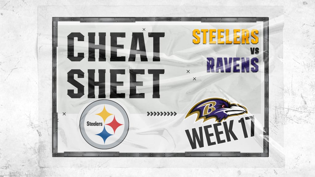 Cheat Sheet: Steelers at Ravens