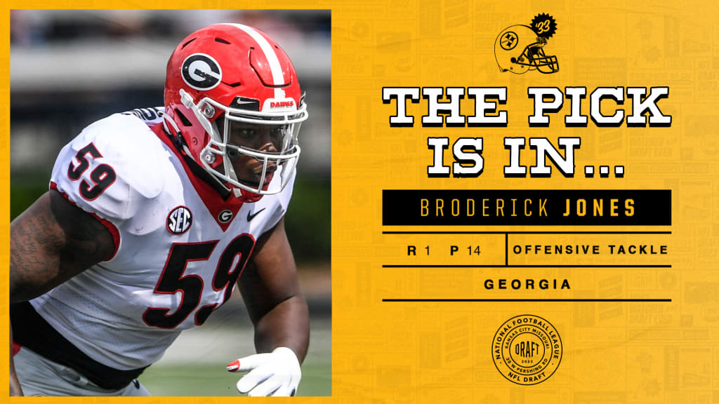 Steelers trade up to select Georgia OT Broderick Jones with No. 14 overall  pick in 2023 NFL Draft