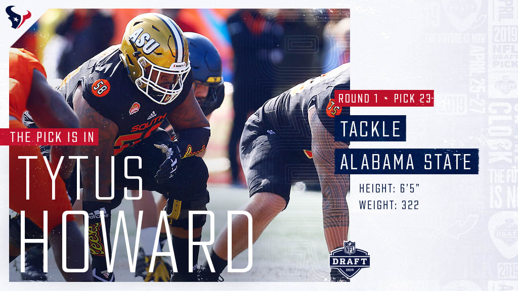 Tytus Howard honored on Black & Gold weekend - Alabama State University  Athletics