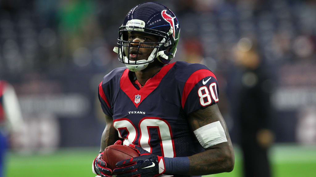 Houston Texans wide receiver Andre Johnson (80), Matt Schaub (8