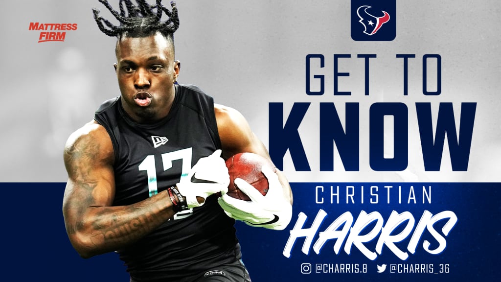 Official christian Harris 48 Houston Texans football player poster