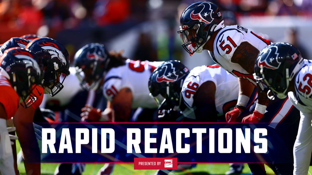 RECAP: Broncos 16, Texans 9. Texans' Fourth Quarter Struggles Continue -  Battle Red Blog