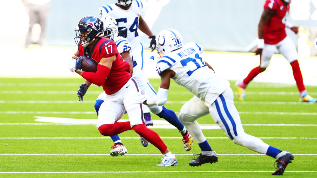 Houston Texans WR Chad Hansen was called up from the practice squad on  Saturday, and caught five passes for 101 yards on Sunday.