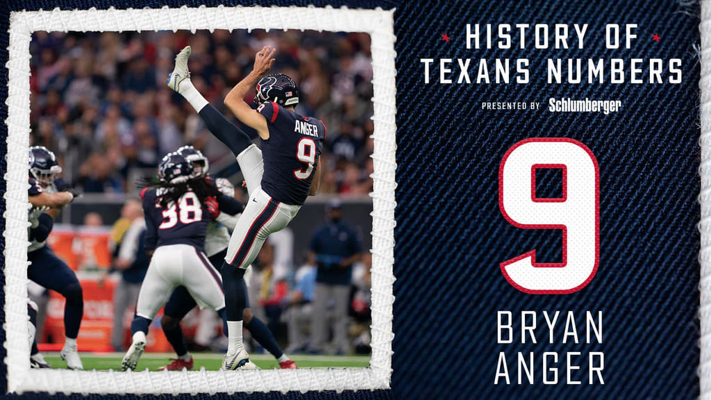 The Texans released P Bryan Anger.