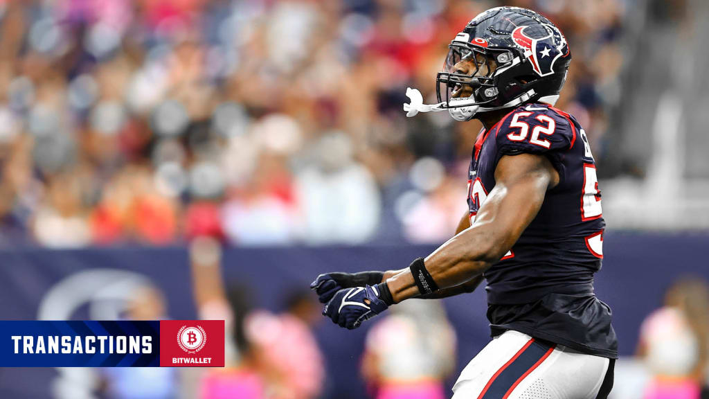 Houston Texans Roster Moves for Week 15 - Gallery Sports