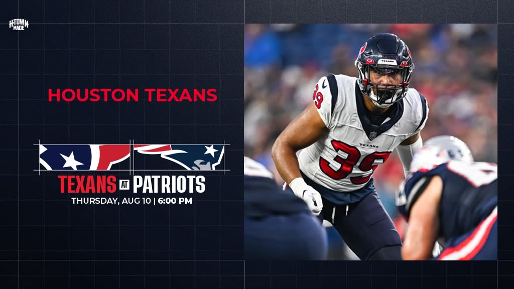 WATCH LIVE: Sunday Night Football: Patriots vs. Texans