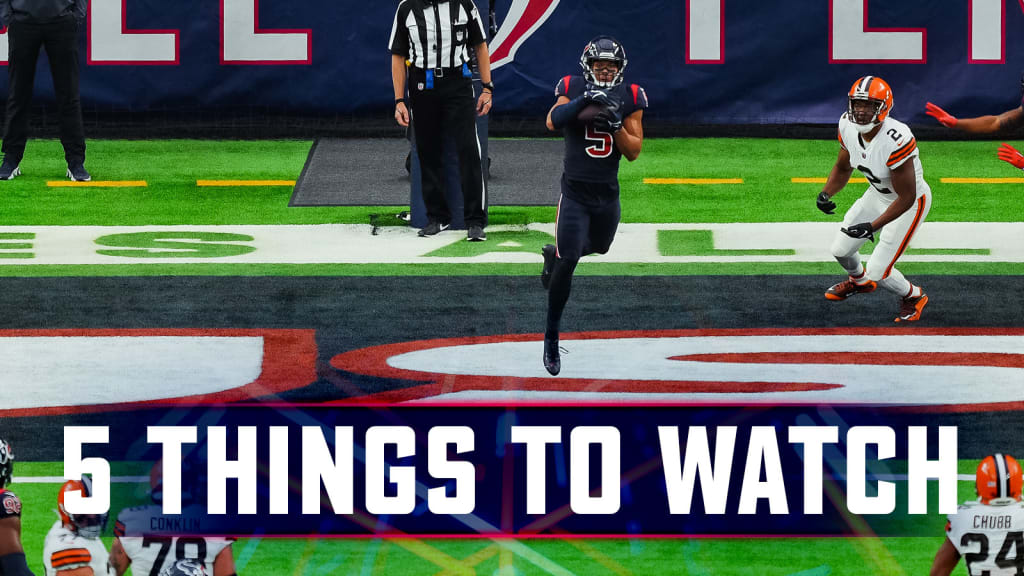 Drew Dougherty shares the top five things to watch as the Texans take on  the Cowboys in Dallas.