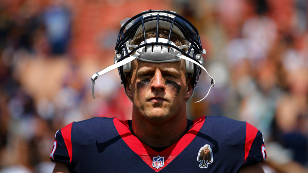 JJ Watt with Baby Son at Houston Texans Ring of Honor Induction