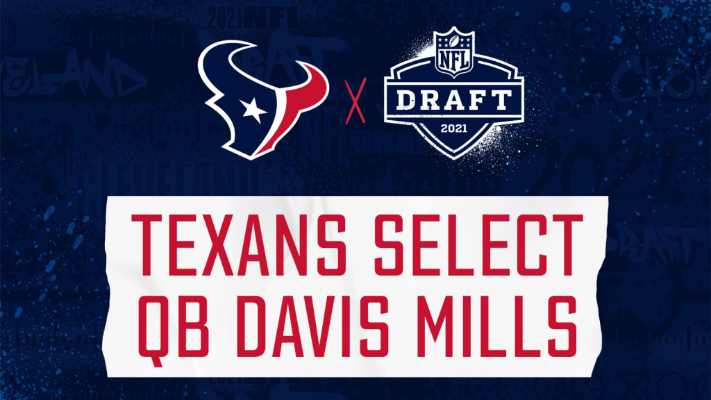 Houston Texans pick Davis Mills with first pick in NFL draft