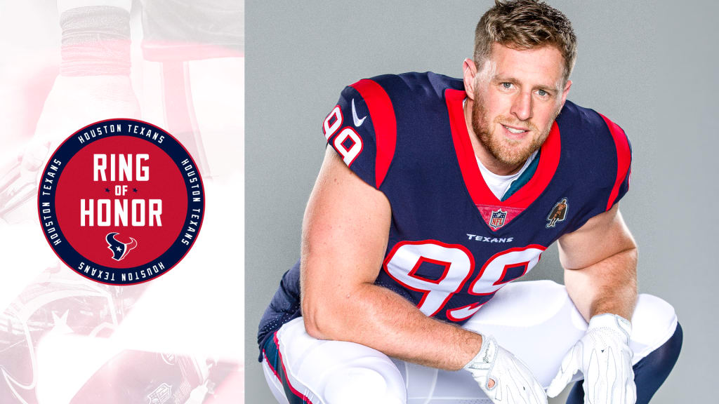 CBS had JJ Watt on location from Texans' Ring of Honor induction