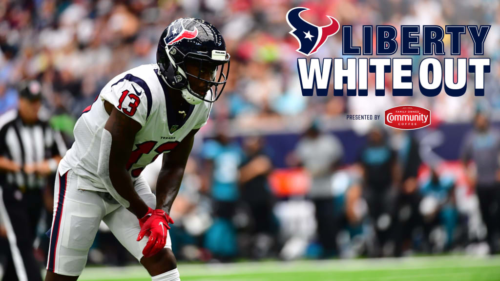 Sunday afternoon's matchup between the Texans and Colts is the team's  annual Liberty White Out game presented by Community Coffee.