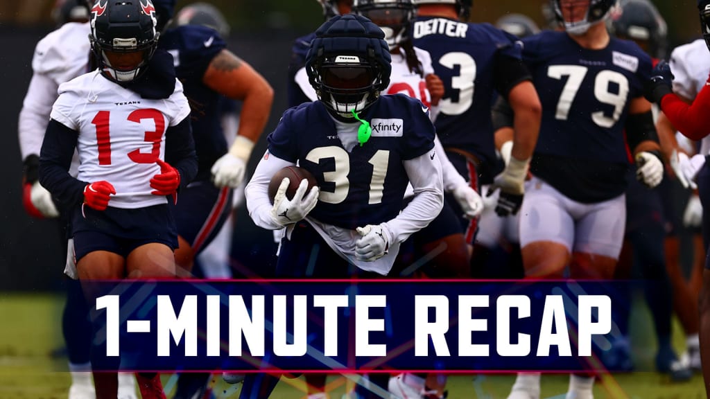 The Houston Texans returned to practice on Wednesday and welcomed