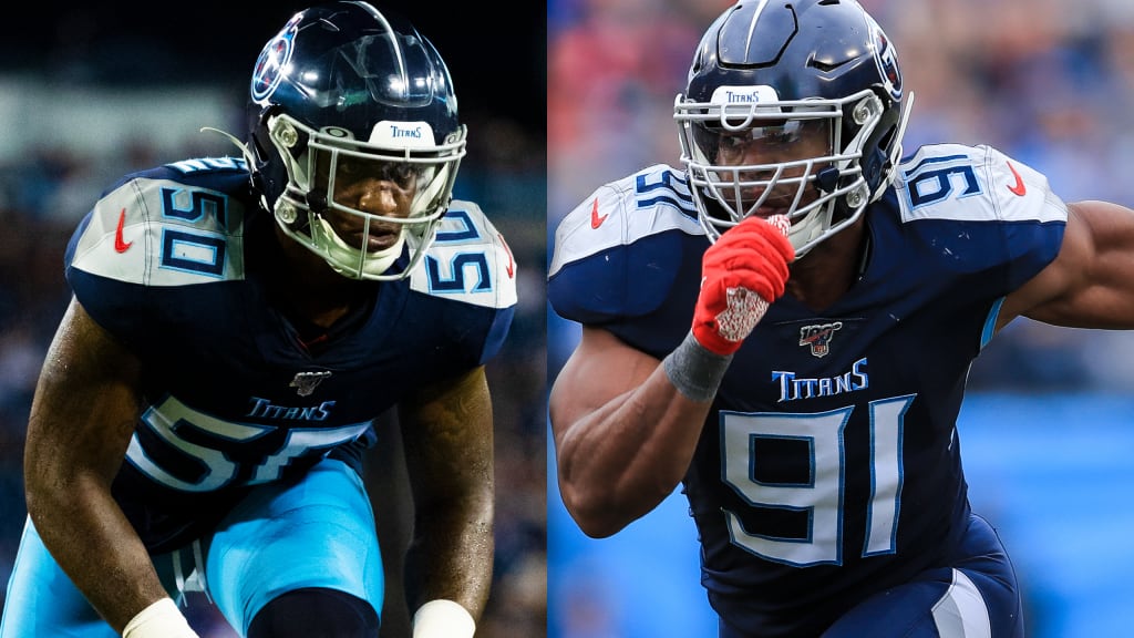 Tennessee Titans defensive back Kareem Orr (20) lines up against