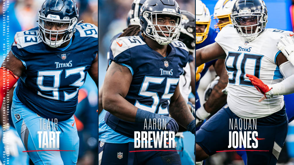 Titans Place Tenders on RFAs Teair Tart and Aaron Brewer, Along