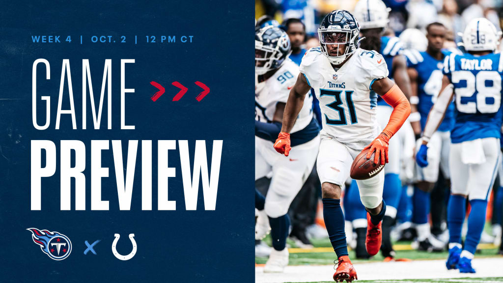 Game Preview: Titans Travel to Indianapolis for First AFC Clash of 2023
