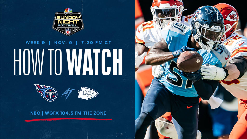 Chiefs-Titans live stream (10/24): How to watch online, TV info